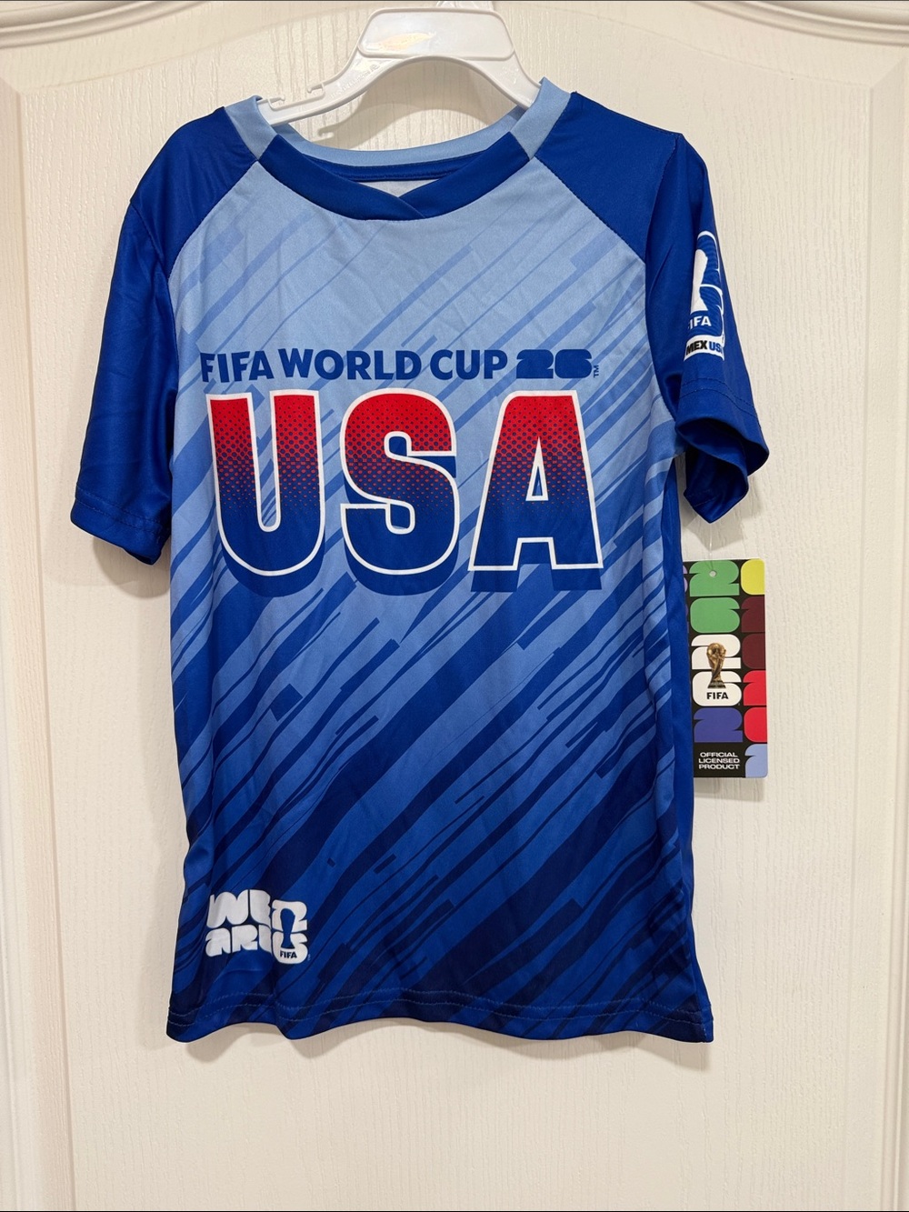 USA Blue Kids World Cup Graphic Jersey